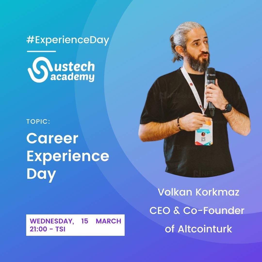 USTechacademy's tweet photo. We host @vkorkmaz10 on @USTechacademy 's #careerday. Join us.

#blockchain #web3 #NFT #experienceday #USTechAcademy #blockchaindeveloperbootcamp #cryptocurrency https://t.co/uiTcSRGOxC