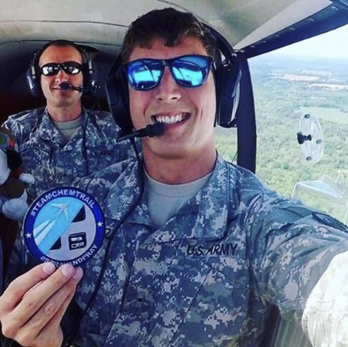 NotOpCue's tweet image. Honorary Chemtrail Military Patch Styles:

1⃣ "#TeamChemtrail #SprayAndPray" 
🟰 An aircraft control switch used to enable chemtrails.

2⃣ "Don't Just Spray 'Em... Barium!"
🟰 A nod to chemtrails containing barium, whilst being a pun to burry people.

💊 humorousmathematics.com/post/what-is-g…