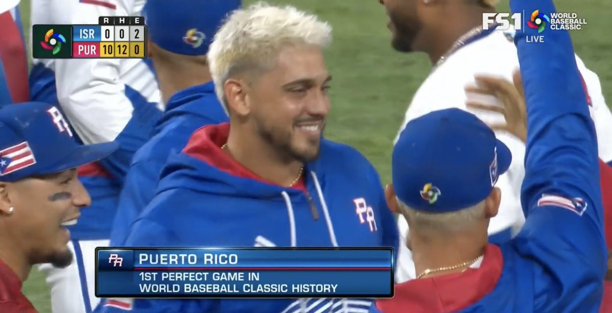 BRWalkoff's tweet photo. WALK-OFF PERFECT GAME FOR PUERTO RICO https://t.co/E5UVDznEkN