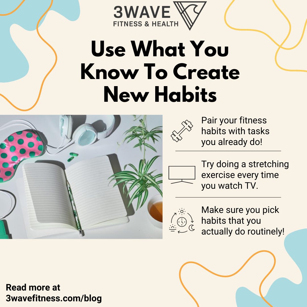 3Wave_Fitness's tweet photo. So, you think you have proven habit forming techniques? The answer is: you absolutely do!

We want you to use your existing habits, to support new fitness-related habits! Read more here:
https://t.co/b21nYLDTGE

Comment if you've created any new habits with this method. https://t.co/yoVDFbXJKh