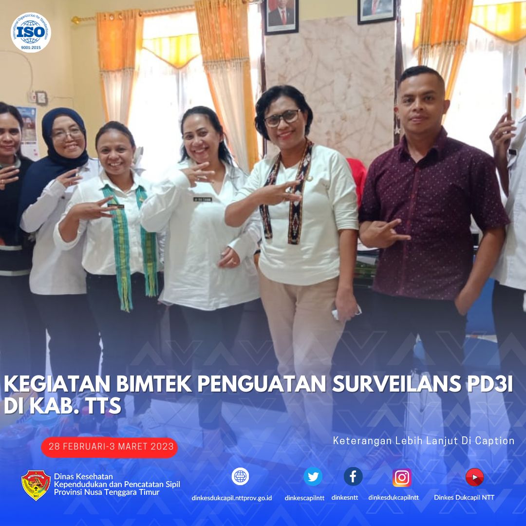 dinkesntt's tweet photo. Kegiatan Bimtek Penguatan Surveilans PD3I di Kab. TTS tanggal 28 Feb-3 Maret 2023 oleh Ir Erliana R Salmun, M.Kes & Maria Antonia Loti Kelen SKM
#dinkesdukcapilntt2022 #p2p #surveilans #Imunisasi #PD3I https://t.co/xB7GHfm0rP