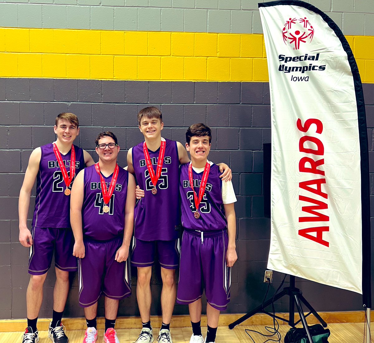 BaxterBoltsAD's tweet photo. Congrats to our Bolts Unified Basketball team for taking 3rd place at state!

In addition, Jake Travis, Carson Scroggins, &amp; Cody Damman played in the ISC basketball game with Carson bringing home 1st place in the dunk contest!

Great day to be a Bolt⚡️ https://t.co/HY5pNMjS67