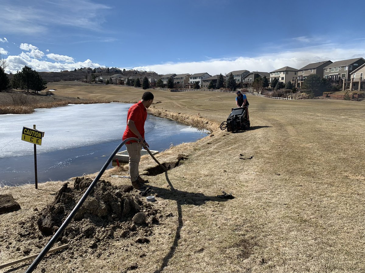 Little project work getting some pipe pulled for hunter zones