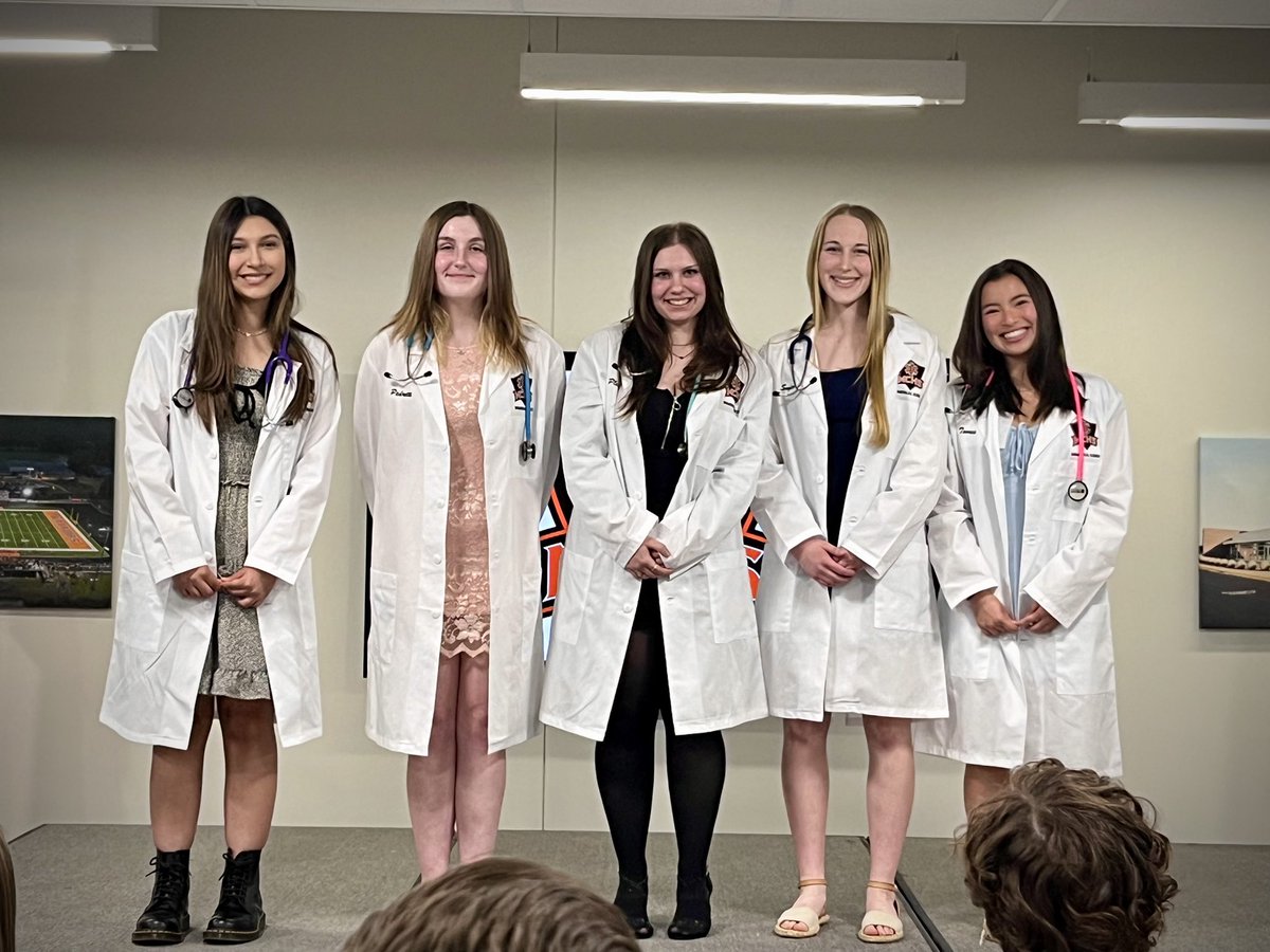 My greatest joy and honor is awarding these students their white coats at the end of four years in the Biomed program! In addition, 5 young women earned the Scope of Excellence Award for achieving straight A’s in all four classes! I am so proud of all these students! <a href="/MCHS156/">McHenry</a>