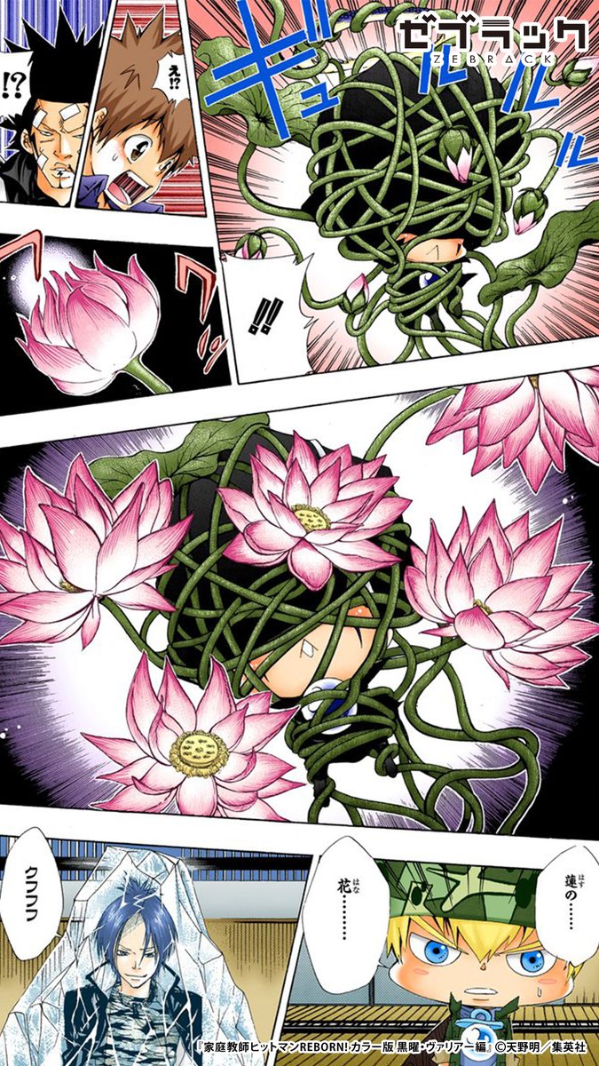 【集英社公式アプリ】 『家庭教師ヒットマンREBORN!』が ✨フルカラー✨で読める! ↓このツイートで試し読み(3/6)  #PR #ゼブラック  ▼続きはゼブラックで 