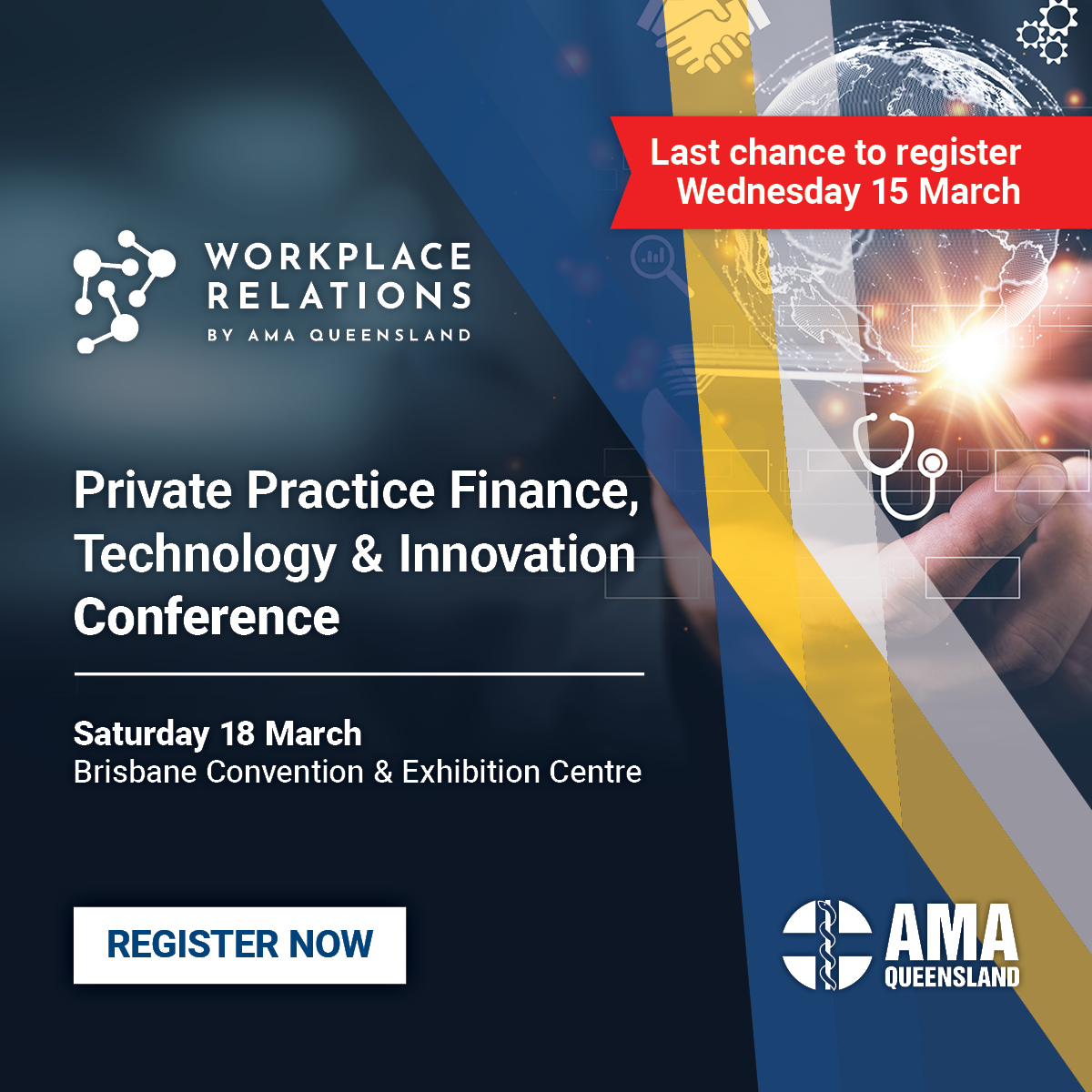 #LASTCHANCE Registrations for the Private Practice Conference close tomorrow 15 March. 

Come along to this one-day conference where you can learn the tools and knowledge to innovate, grow and thrive.

Register now and bring your practice manager for free bit.ly/3J4Zf4j