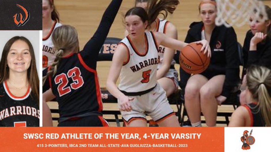 Congratulations to <a href="/AvaGugliuzza/">Ava Gugliuzza</a> for being named SWSC Red Division athlete of the year.