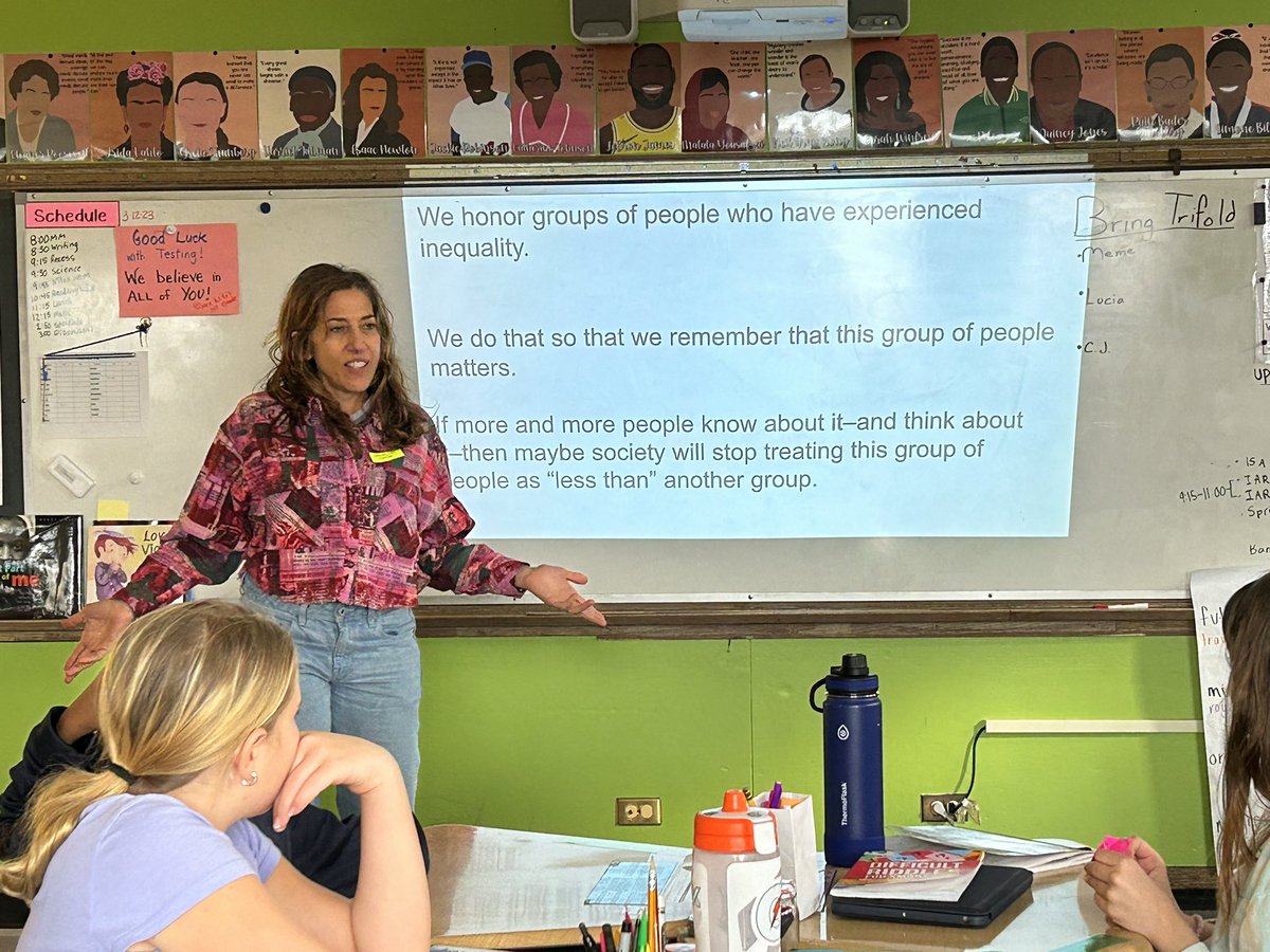 Dr. Nadine Naber sharing her expertise on women's studies and empowering our class to advocate for others. @nadinenaber @OakPark97 @BearsLongfellow