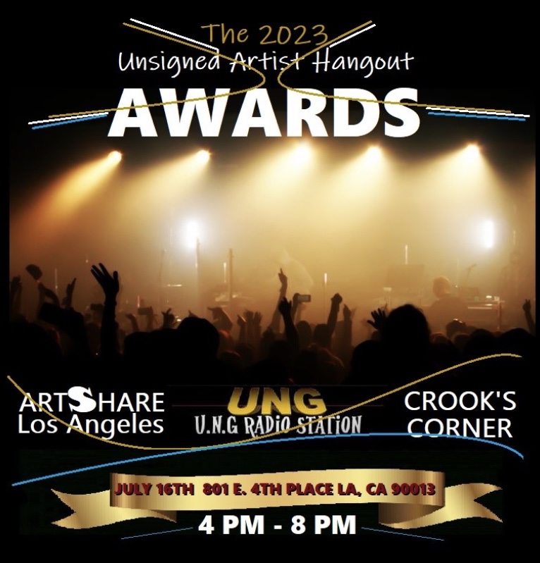 UNGRADIOSTATION's tweet photo. The 2023
#UnsignedArtistHangoutAwards #July16th 
801 E. 4th Place Los Angeles, CA 90013 https://t.co/oNXzSJjBU9 https://t.co/zQHikrEz1J