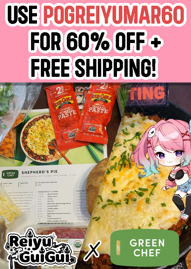 reiyuguigui's tweet photo. 👻🦋LIVE IN A LIL BIT!🦋👻
Today's stream is #sponsored by @GreenChef!
I'll show you guys the Shepherd's Pie I made and then we'll play some community games!
Use code POGREIYUMAR60 for 60% off plus free shipping at
https://t.co/sURCMYO3uF
#GreenChefPartner #ad https://t.co/Dh8yOnrjQ6
