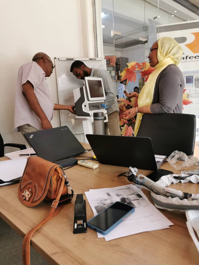 RafeefFor's tweet photo. Want to know anything about our products?
If YES, join us today at Soba Education,Training &amp;Examinations Centre -Soba University Hospital.
There will be close insights into our machines at the ICU Basic Assessment and Support Workshop  
#Rafeef #ICU #ventilator #healthcare #sudan https://t.co/oxCwgk0Jqo