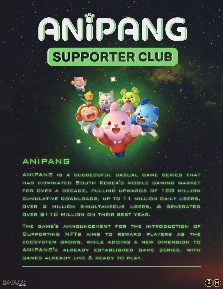 𝔟𝔬𝔫𝔤𝔩𝔬 (@bonglovi) on Twitter photo 🐾 <a href="/anipang_spt/">ANIPANG SUPPORTER CLUB</a> Deep Dive 🐾
The <a href="/anipang_spt/">ANIPANG SUPPORTER CLUB</a> Supporter Club is deploying in Web3 to further expand the already viral <a href="/anipang_club/">ANIPANG CLUB</a> gaming ecosystem.
Moving huge numbers within Korea & now facilitating consumer rewards & incentives.
Giveaway at the end 🎁🤫 🐾 <a href="/anipang_spt/">ANIPANG SUPPORTER CLUB</a> Deep Dive 🐾
The <a href="/anipang_spt/">ANIPANG SUPPORTER CLUB</a> Supporter Club is deploying in Web3 to further expand the already viral <a href="/anipang_club/">ANIPANG CLUB</a> gaming ecosystem.
Moving huge numbers within Korea & now facilitating consumer rewards & incentives.
Giveaway at the end 🎁🤫