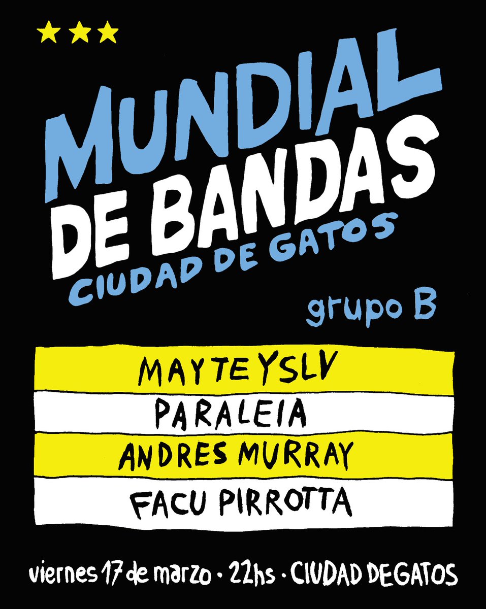 Este viernes en #ciudaddegatos (La Plata) 🔥