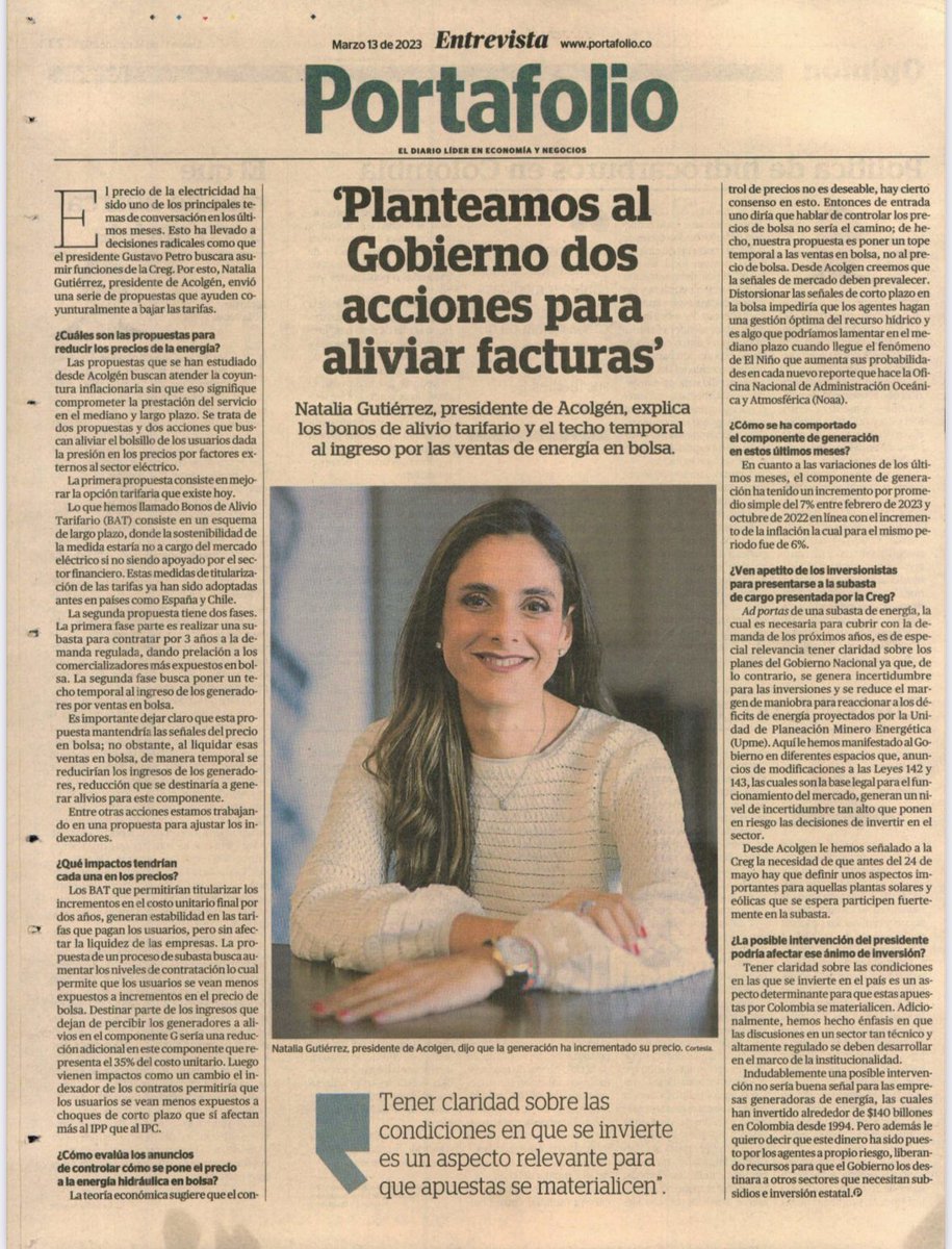 Acolgen's tweet photo. Las propuestas que se han estudiado desde Acolgen buscan atender coyuntura inflacionaria sin que se comprometa la prestación del servicio. Son 2 propuestas y 2 acciones para aliviar el bolsillo de los usuarios dada la presión en precios por factores externos al sector eléctrico💡 https://t.co/LB8JZjlqrg