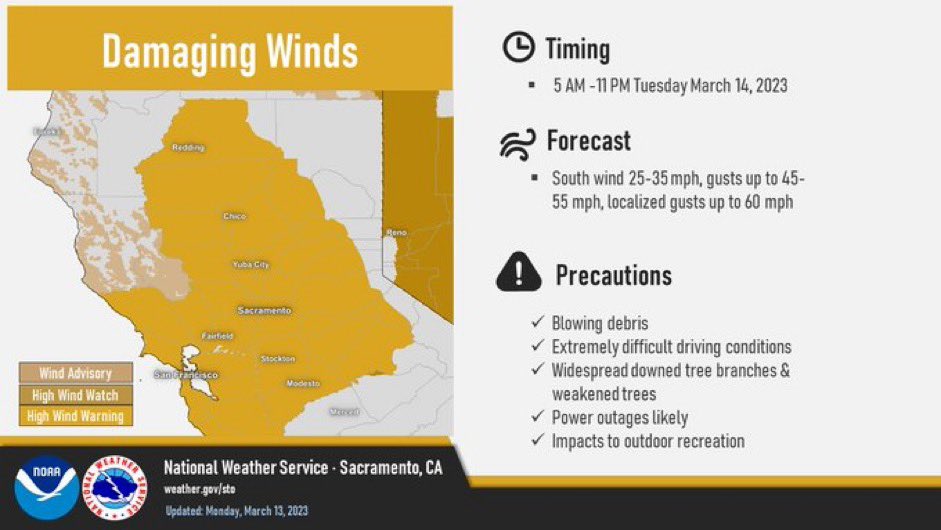 AndersonFire46's tweet photo. Get ready north state! One more round of heavy rain and wind! ☔️🌧️💨💨Be prepared, have a plan. https://t.co/nIR1rDjgJz