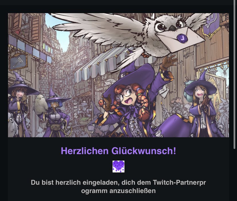 LETS FUCKING GOO ENDLICH TWITCH PARTNER !!!

Es kam so unerwartet, vielen Dank an euch für den ehrenvollen Support 💜🙏