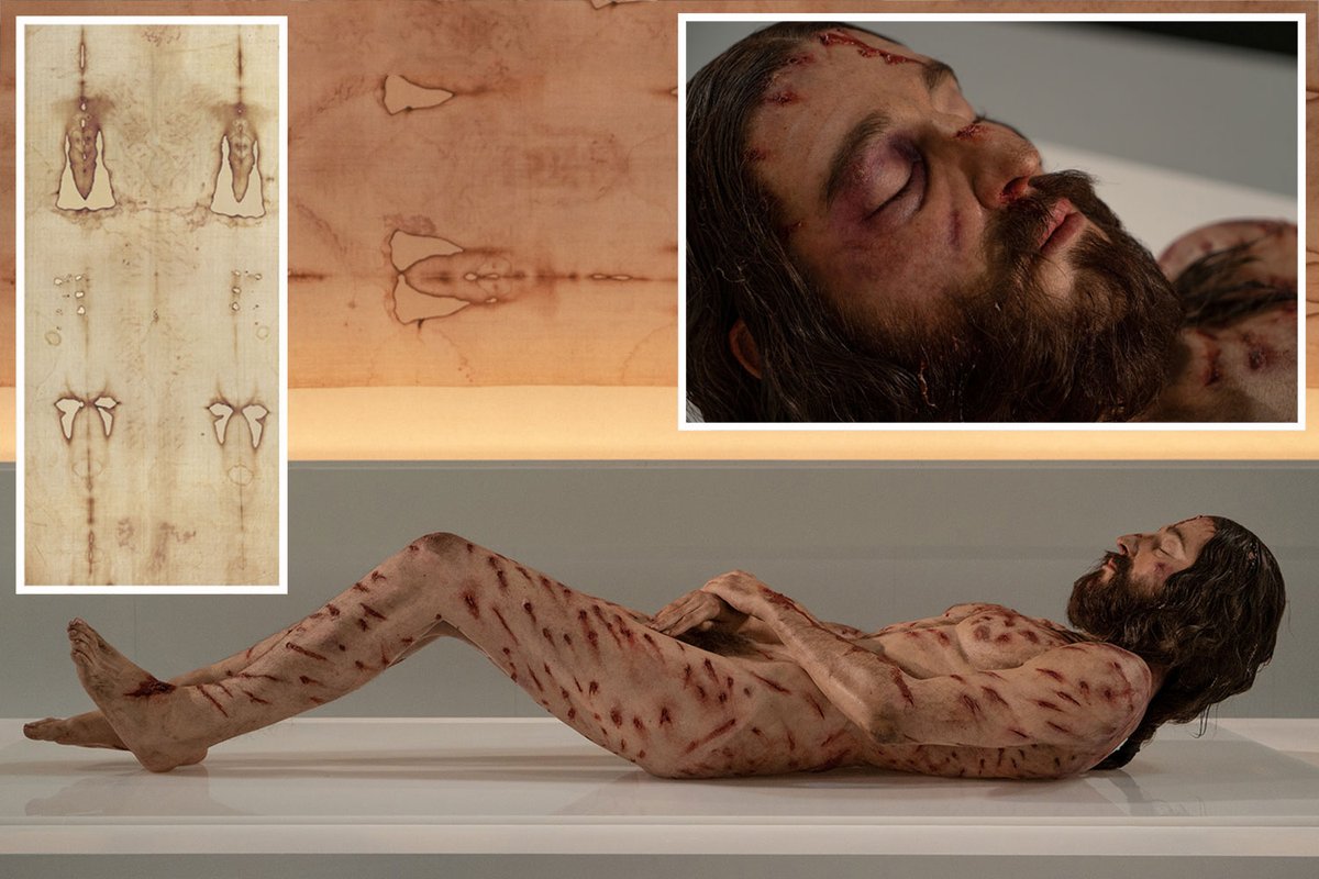 cont1nuity's tweet photo. The Shroud of Turin - a length of linen cloth bearing the negative image of a man. Some describe the image as depicting Jesus of Nazareth and believe the fabric is the burial shroud in which he was wrapped after crucifixion. 

Wounds were consistent to Jesus', and it didn't show broken legs. The carbon dated piece of cloth was added on the seams on a later date, and the cloth is 2000 yrs old. They made a 3D model, and the image has all the data. Not a painting/drawing but an image generated by immense energy and imprinted on the cloth after He resurrected from the dead. 

Real or not, we have faith - Hebrews 11:1 – “Now faith is the assurance of things hoped for, the conviction of things not seen.” 

What are your thoughts? Please put them in the comments.
_________________________________
Thanks for Likes ❤️ | Retweets 🔁
Please follow @cont1nuity ♾️ for more interesting tweets. 😊🕊✌️
DM for credits or removal of tweets