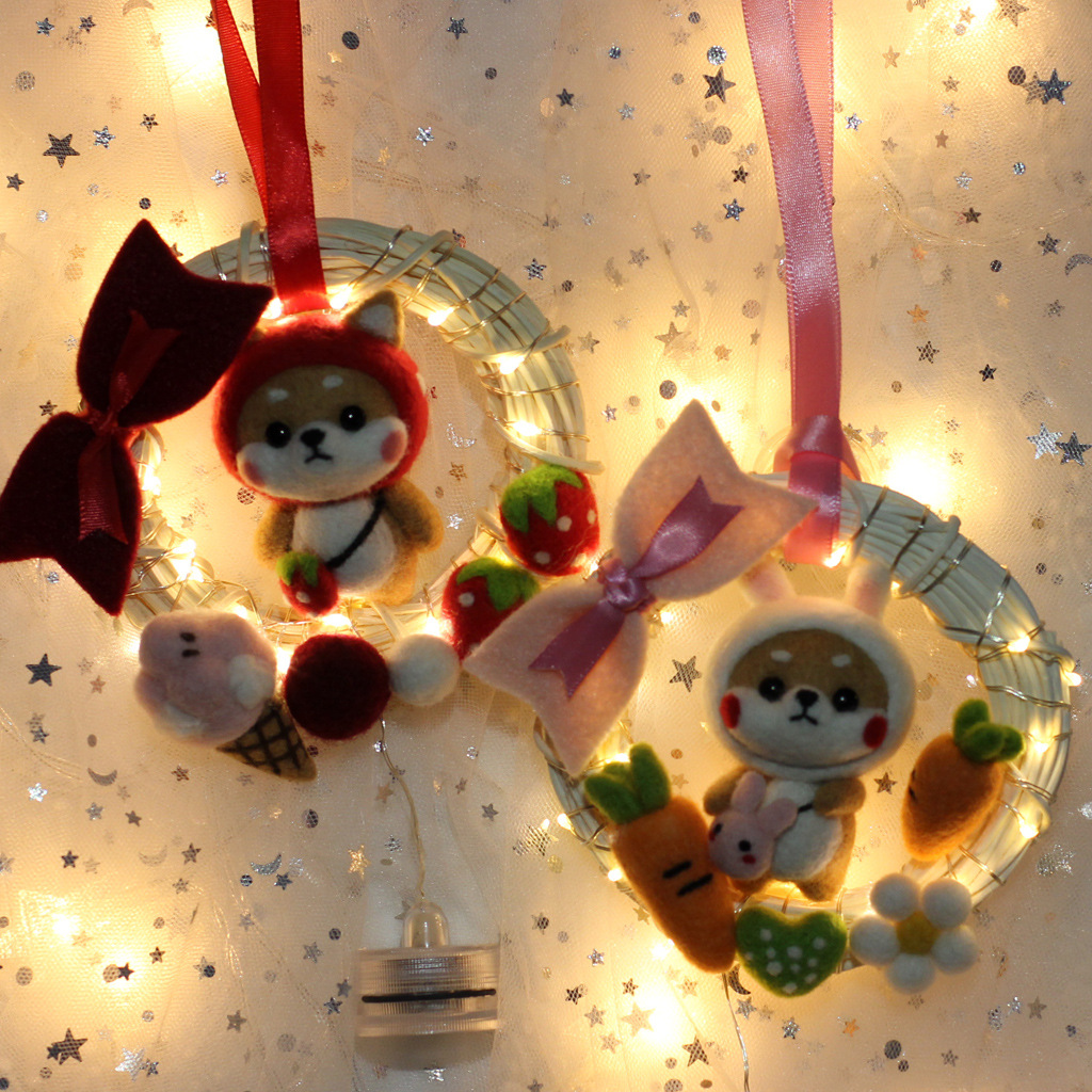 DIYPlanet1's tweet photo. DIY needle felted Shiba Inu Rattan Ring Ornament #needlefelting
https://t.co/uhN5T6rAAh https://t.co/FAvQy55O71
