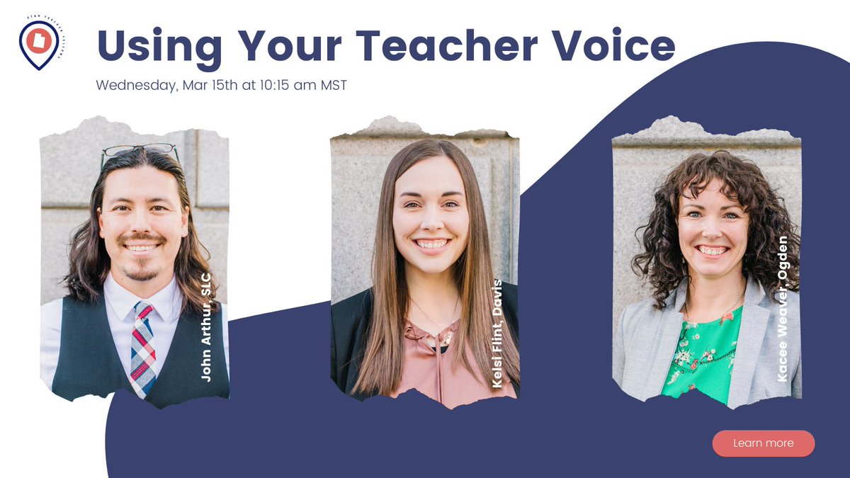 Check out the #UCET23 conference Tues &amp; Weds to catch loads of sessions from our Fellows. 

<a href="/9thEvermore/">John Arthur</a> <a href="/kelsi_flint/">Kelsi Flint</a> and <a href="/KaceeWeaver801/">Kacee Weaver</a> are sharing a session about using your Teacher Voice on Weds! #eduhive #uted #teacherleadership #togetheratUCET