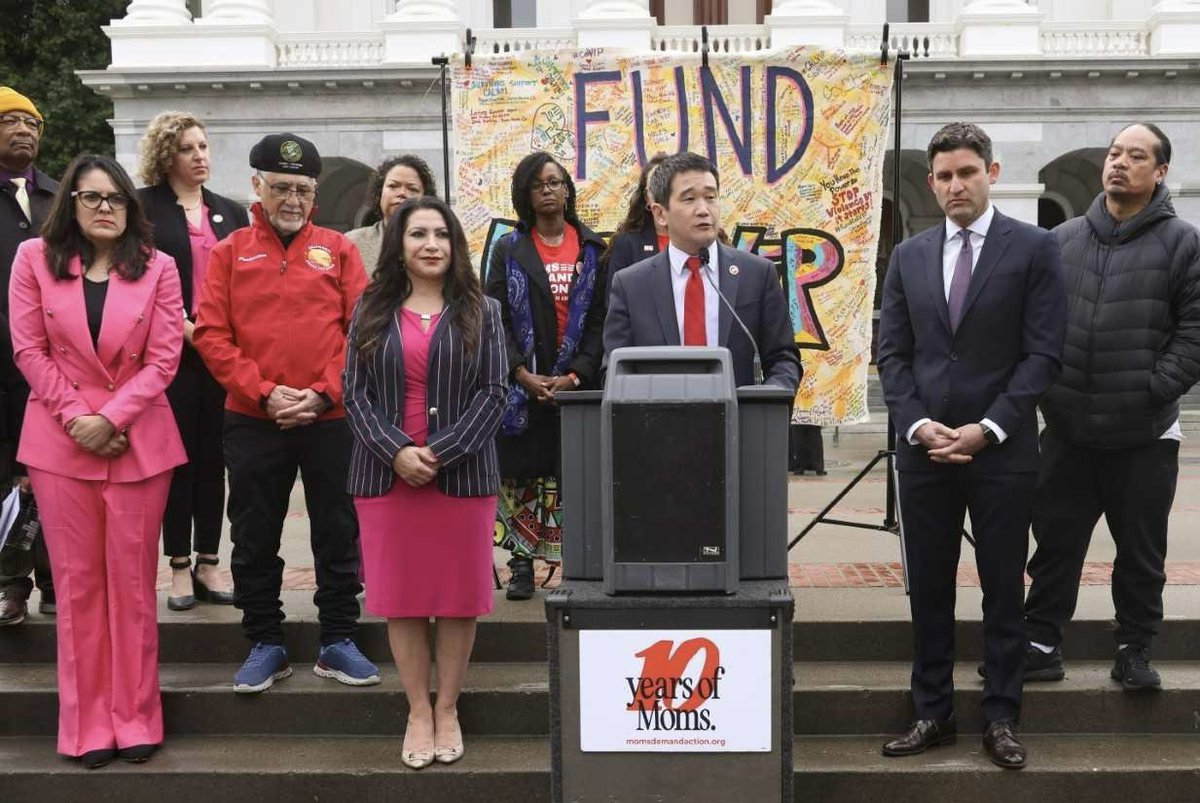 No other country in the world faces a gun violence epidemic like we do in the United States. 
 
This is a political choice. 
 
Here in California, alongside <a href="/MomsDemand/">Moms Demand Action</a> and so many activists across our state, we say #EnoughIsEnough.