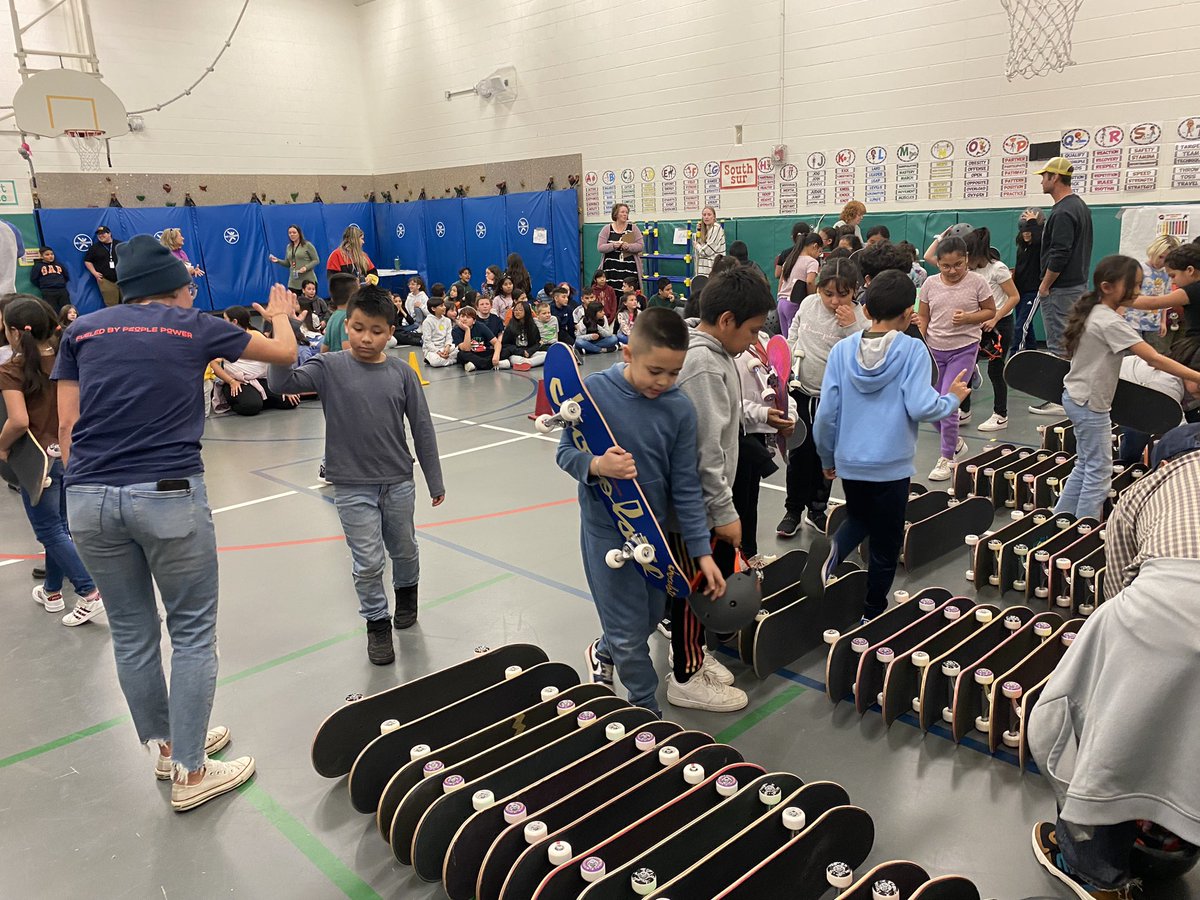 We had the best afternoon with our friends at <a href="/CANdAid/">Can'd Aid</a> and Square State Skate! Our 3rd-5th graders were so excited to receive their new skateboards. Thank you so much for supporting our school! Video coming soon! #stvrainstorm <a href="/SvvsdSchuh/">Kristopher Schuh</a> <a href="/SVVSD/">St. Vrain Valley Schools</a>