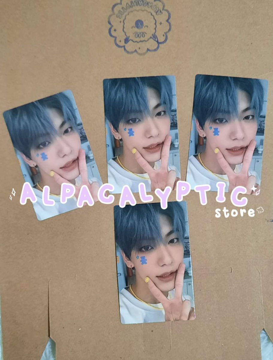alpacalypticMX's tweet photo. 👉🏻𝗧𝗫𝗧 𝗕𝗟𝗨𝗘 𝗛𝗢𝗨𝗥: 𝗥
🌏 𝙉𝙊 𝙞𝙣𝙘𝙡𝙪𝙮𝙚 𝙀𝙈𝙎.
💰Precio: $330 c/u
⚠️Sorting (aleatorio) obligatorio. Únicamente versión R 
#TXT #CDMX #KPOP #MEXICO #MOA #BLUEHOUR https://t.co/bWyMVx7LBe