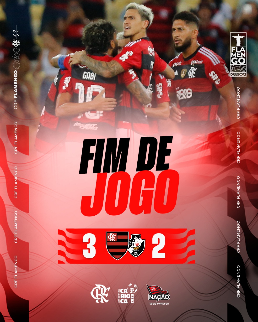 Pedro faz dois, Flamengo bate o Vasco e vai à final do Carioca