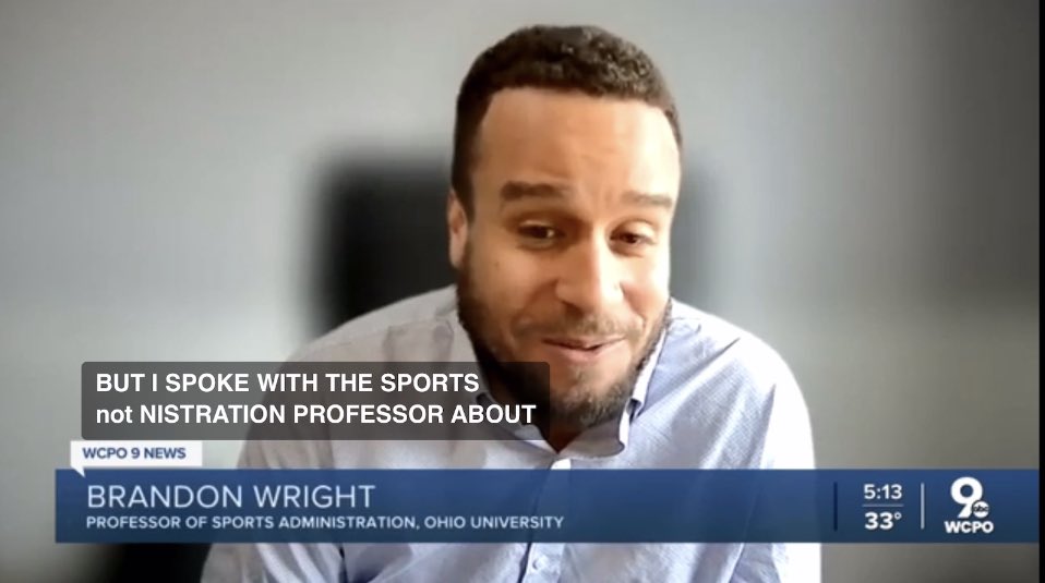 wrightbefore's tweet photo. The state of Ohio may soon bar professional athletes from filing workers’ compensation claims. I shared my thoughts on the subject with @WCPO 9 News during the 5 o’clock evening news. Check out the video at the link in the replies, and let me know your thoughts! https://t.co/1UKUFvUblk