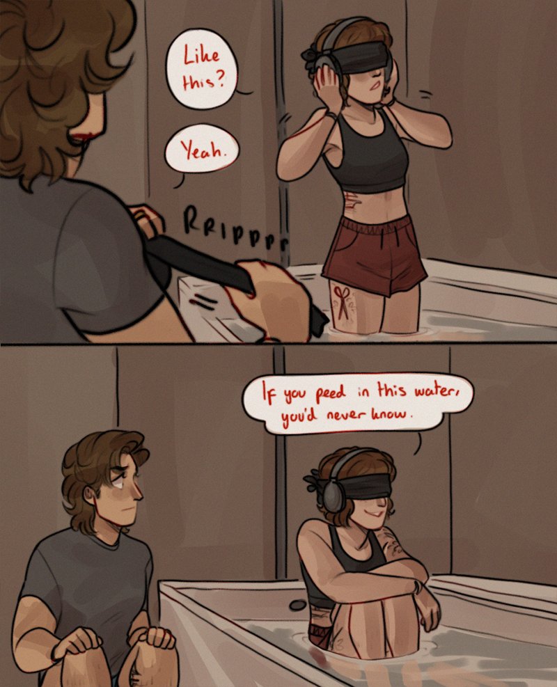 lazyjunebug's tweet image. pt 4 of stobin+unus annus - "making our own sensory deprivation tank"
#strangerthings
