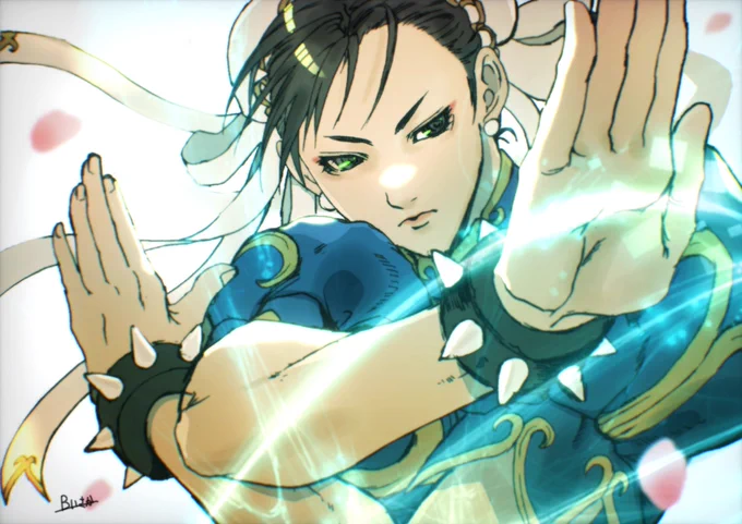 噂のタグを使ってみたくて春麗を描きました#StreetFighter 