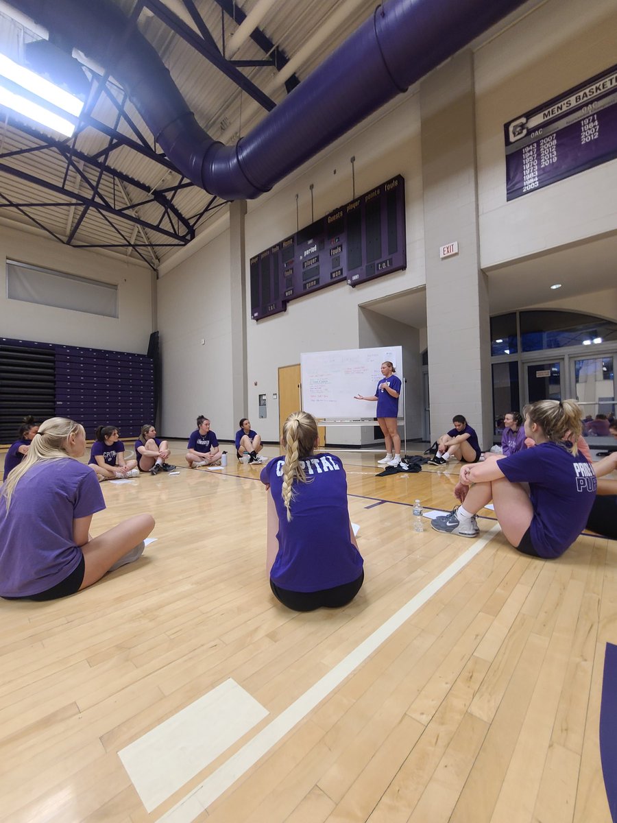 CapVolleyball's tweet image. Views from 1st day of Spring practice  #CapFam #CapVB