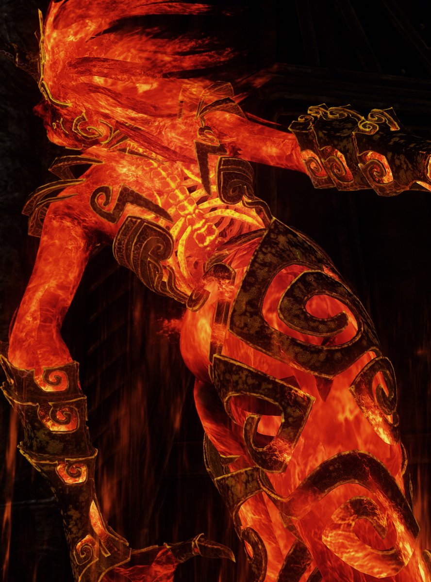 Skyrim Sarah and Cybele - Xtudo on Twitter: "Blazing hot... 🔥🥰 Flame Atronach - Optimized