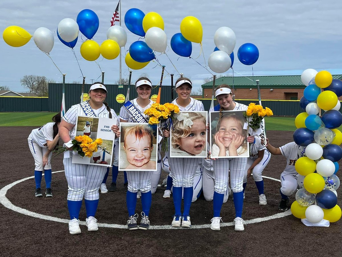 RaccoonSoftball's tweet photo. SENIOR DAY! An AMAZING group of young ladies who are leaving a legacy of strong, graceful leadership for future raccoons. Proud of who they are and excited to see all of the amazing things they will accomplish in their future. @FHSRaccoons #raccoonsvseveryone https://t.co/9Li1XLSihW
