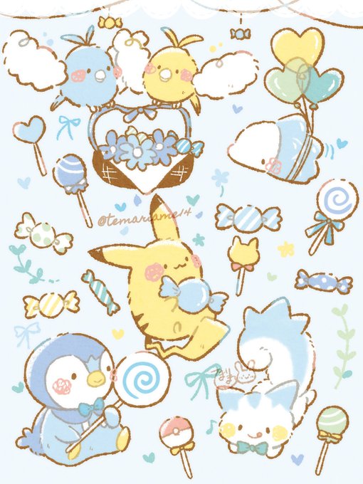 ホワイトデーとポケちゃんたち#ホワイトデー 