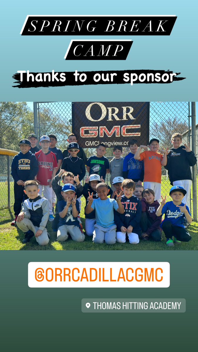 Thomas Hitting Academy tweet media