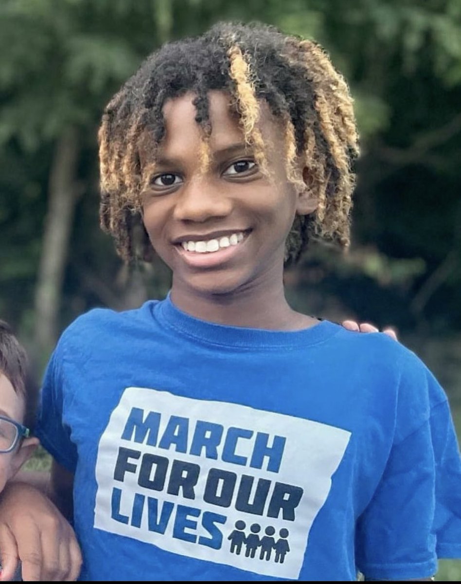 STVASTG's tweet photo. Over four years ago, Brian protested with March For Our Lives to demand action on gun violence in our schools and communities.

This week, he was shot in both hands and through his neck by an AR-15 at his school in St. Louis. He jumped out of a window to save his life. https://t.co/UWNzYkfBC5