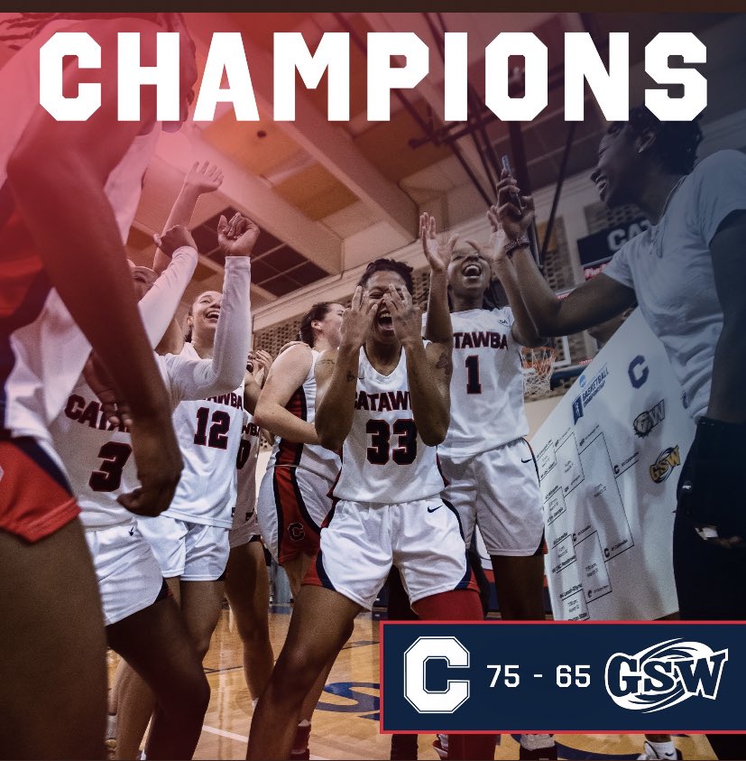 HERSTORY WAS MADE‼️🏆😤🪜

THE NCAA WOMEN’S SOUTHEAST REGIONAL CHAMPIONS‼️
.
.
.
#TOGETHER
#GoCatawba
#FamilyOn3
#WeAreCATAWBA