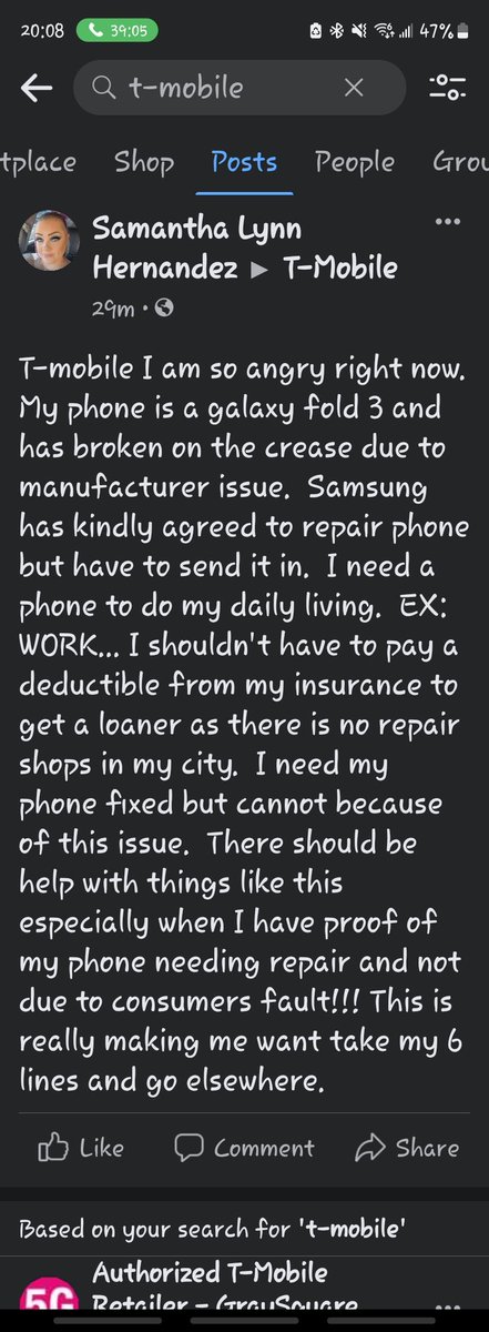 Mantha2121's tweet photo. @TMobile @TMobileHelp @SamsungMobileUS @SamsungUS  T-mobile this is uncalled for and ridiculous on your end for not helping me! https://t.co/VlgmtDiIPW