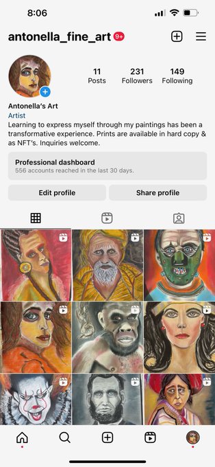 If you haven’t seen my original art, come check it out on IG! Also, currently interviewing crypto/NFT