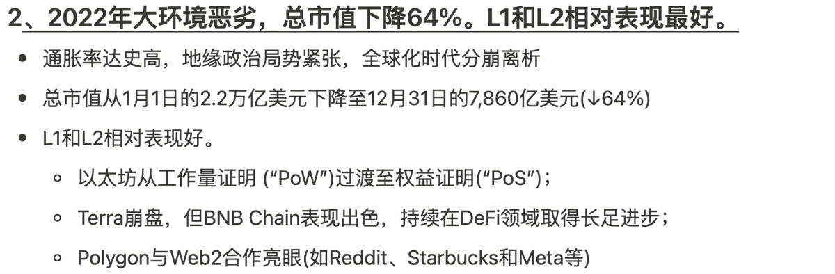 everyonelovesdo's tweet photo. 1、2022年大环境恶劣，总市值下降64%。L1和L2相对表现好。 https://t.co/eKdUiAIXvr