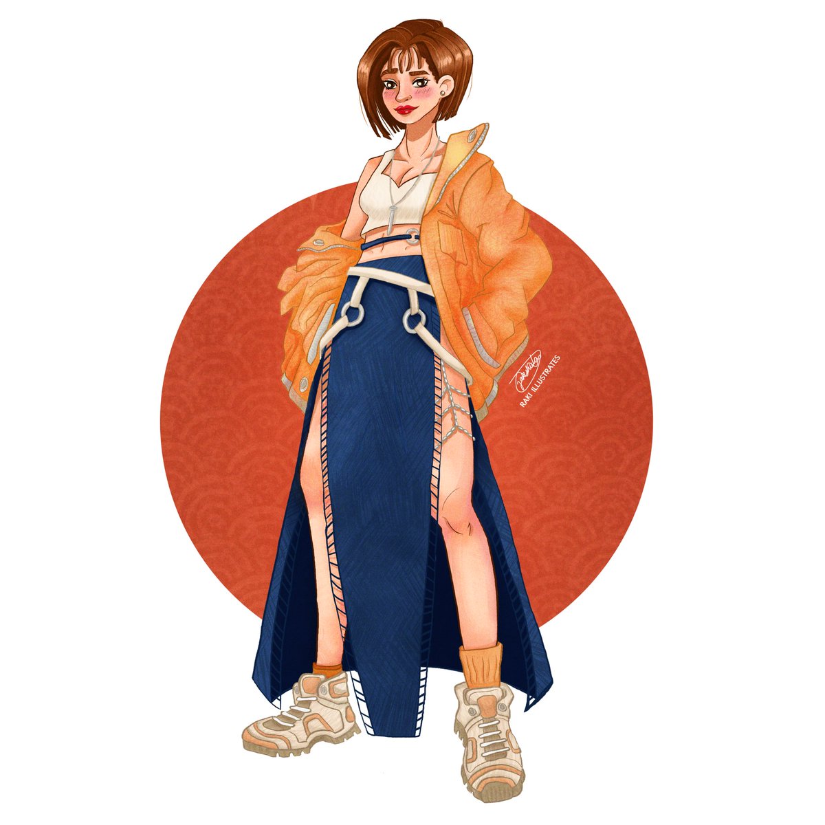 rakiillustrates's tweet photo. Inspired by clothing in my closet that I was trying to put together for an outfit. 😋
Had a lot of fun making this!
Does this happen to you guys too? Needing to draw an outfit you like on one of your characters? 😅😂
#illustration #Illustrator #kidlitart #ocartwork #yaart https://t.co/YV4Aydh7bQ