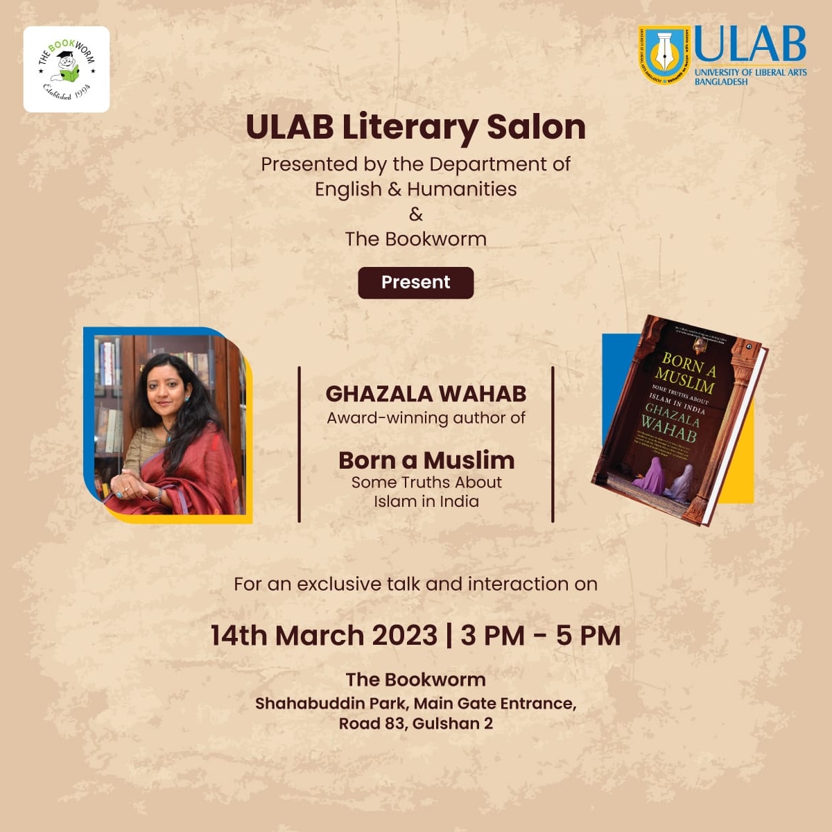 Happening today in Dhaka. I am told by @AlephBookCo that #BornaMuslim is a bestseller in Bangladesh. Kind people of Dhaka drop in if you can at Bookworm so that I can thank you personally.

Thank you @chakraview for making this possible