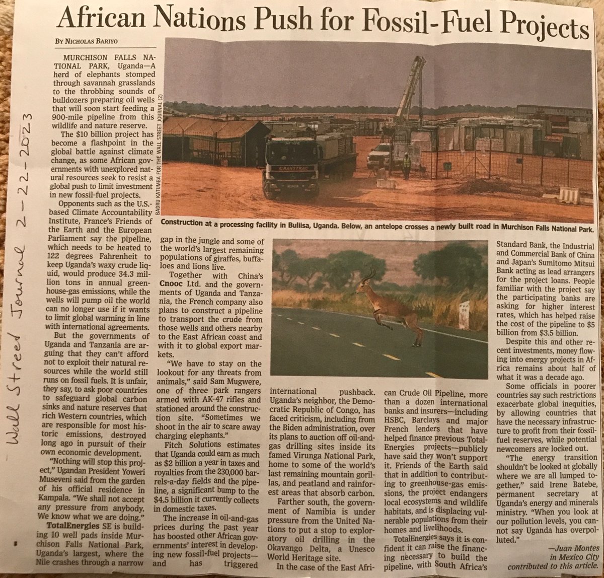 edmo_adventure's tweet photo. 2.) While I understand the desire to develop and the global inequity around fossil fuel resource exploitation outlined in the article, I find it tragic that these areas will never be the same for future generations. https://t.co/BX9BQHymaV