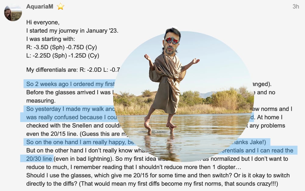 endmyopia's tweet photo. Is endmyopia real? Can you reverse bad eyesight?
Detractors and skeptics, see below photographic evidence. Zero photoshop or filters. Just a fortuitous capture of the guru in the wild. CASE CLOSED. #endmyopia https://t.co/2qSWU78nTq