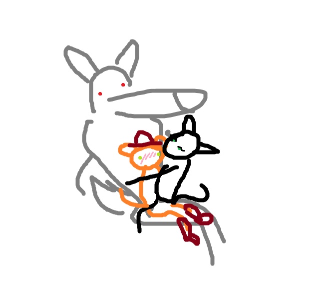 just draw a trio from puss in boots

It would help me a lot if you hit the 🔁 and the 💟
#deathpusskitty #nsfwfanart #art #digitalart