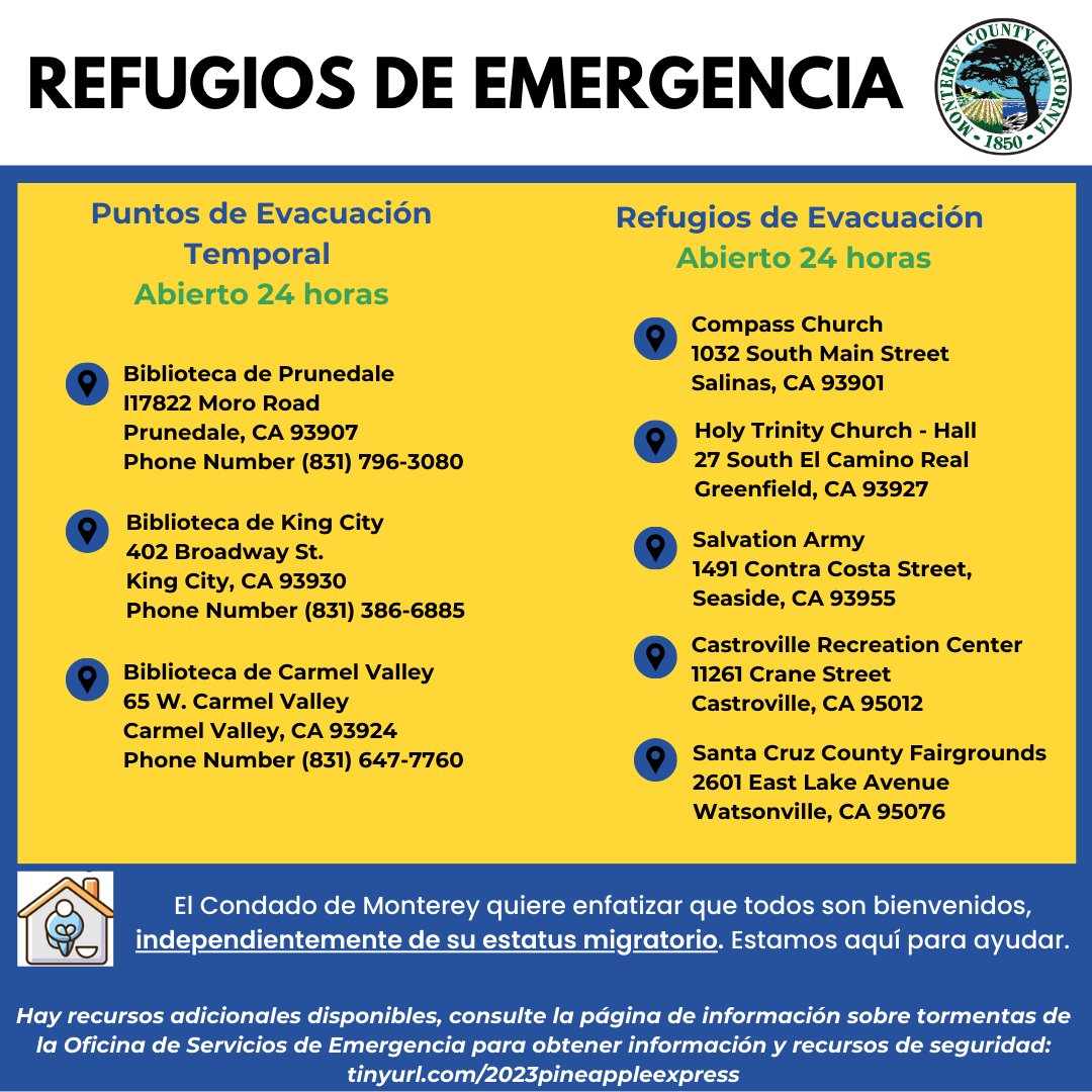 Monterey County Department of Emergency Management on Twitter