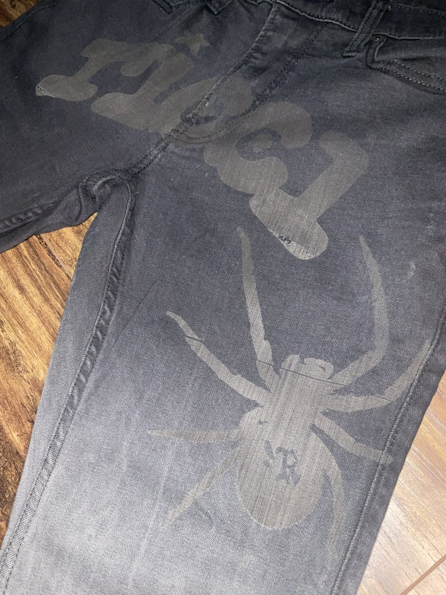 RICCIVERT's tweet photo. “ARICCHNID” Denim by me 🕷⚡️ https://t.co/xUB9Qv0krO