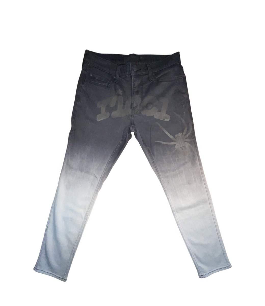 RICCIVERT's tweet photo. “ARICCHNID” Denim by me 🕷⚡️ https://t.co/xUB9Qv0krO