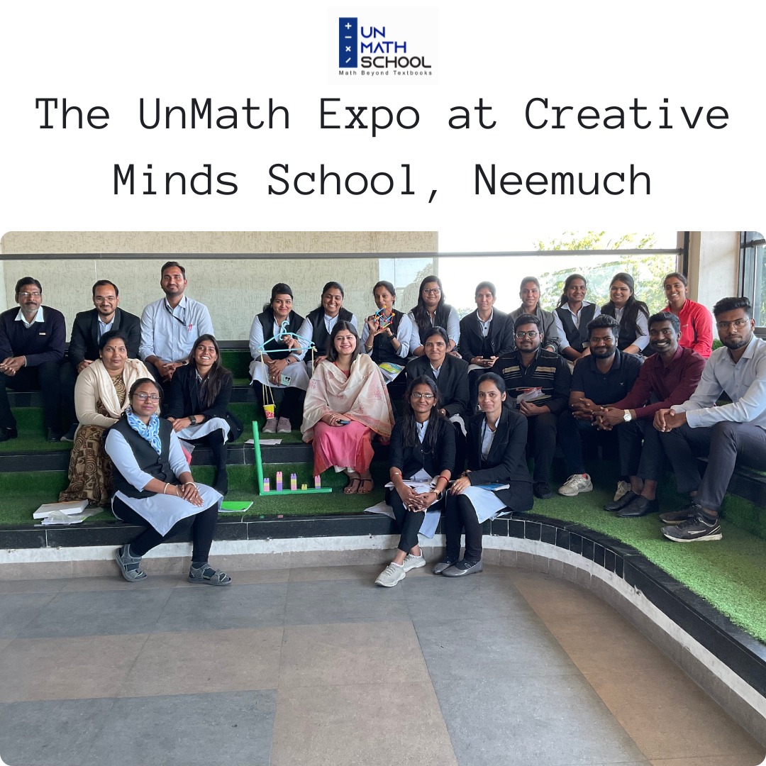 UnmathSchool's tweet photo. The Unmath Expo - One of its kind Math expo was organised at The Creative Minds Global School, Neemuch for its students. The event was successful as the young learners and the teachers showed great learning enthusiasm😇
@raashibathija @DiveshNBathija 
#expo #math #letsunmath https://t.co/PYnL6J47OD
