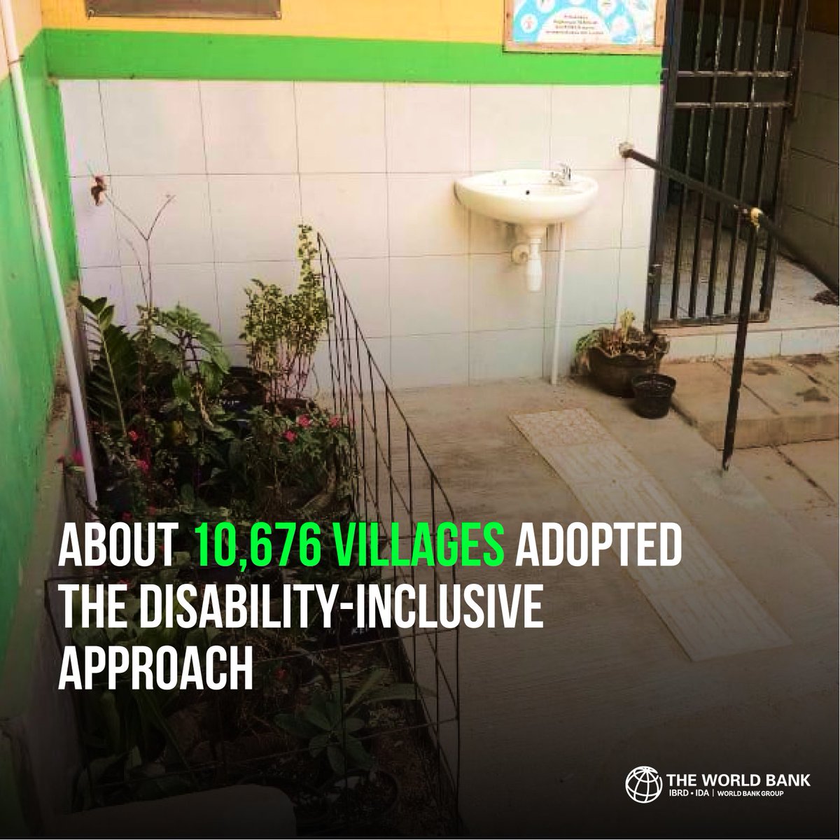 WorldBankWater's tweet photo. INDONESIA ๐ฎ๐ฉ: Thanks to inclusive design approach, over 181,000 people with disabilities have access to #water #sanitation and hygiene facilities in 10,676 villages.
More results from rural community-based project #PAMSIMAS:
https://t.co/QJgV4M53eA https://t.co/sRZ56IMBOf